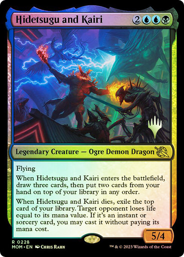 Hidetsugu and Kairi March of the Machine Promo Foil