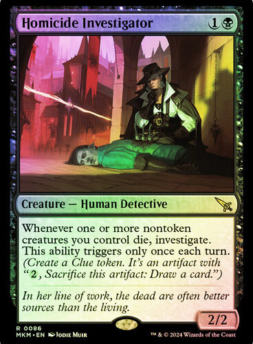 Homicide Investigator Murders at Karlov Manor Promo Foil Version en Español