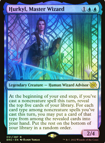 Hurkyl, Master Wizard The Brothers' War Promo Foil Version en Español