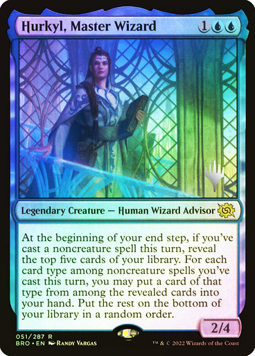 Hurkyl, Master Wizard The Brothers' War Promo Foil Version en Español