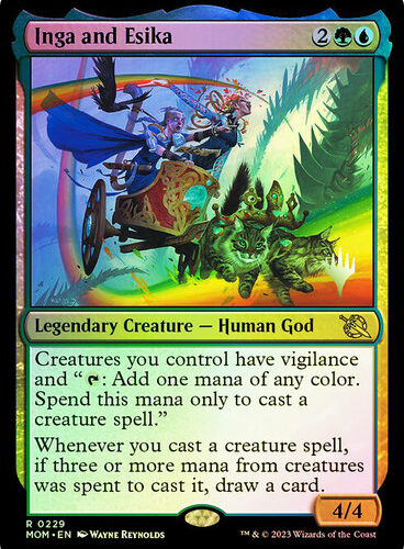 Inga and Esika March of the Machine Promo Foil