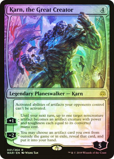 Karn, the Great Creator War of the Spark Promo Foil