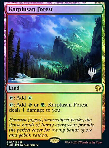 Karplusan Forest Dominaria United Promo Foil