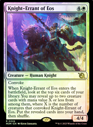 Knight-Errant of Eos March of the Machine Promo Foil
