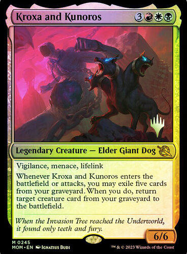 Kroxa and Kunoros March of the Machine Promo Foil