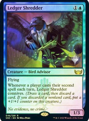 Ledger Shredder Streets of New Capenna) Promo Foil