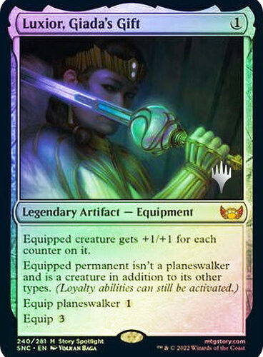 LuxiorGiadasGift__25313 (1) Luxior, Giada's Gift Streets of New Capenna Promo Foil