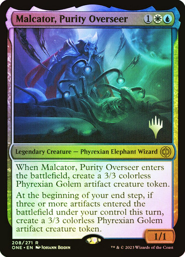 Malcator, Purity Overseer Phyrexia: All Will Be One Promo Version en Español Foil