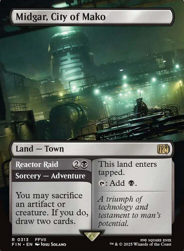 MidgarCityOfMako313__15214 Midgar, City of Mako // Reactor Raid FINAL FANTASY Non-foil - Borderless