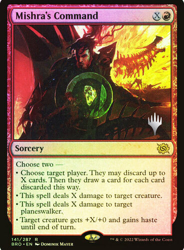 Mishra's Command The Brothers' War Promo Foil