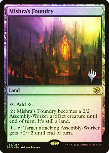 Mishra's Foundry The Brothers' War Promo Foil Version en Español