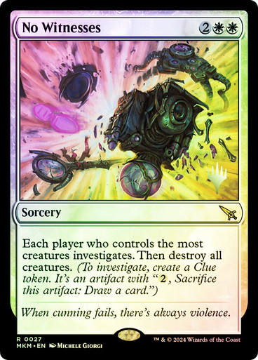 No Witnesses Murders at Karlov Manor Promo Foil versión en Español