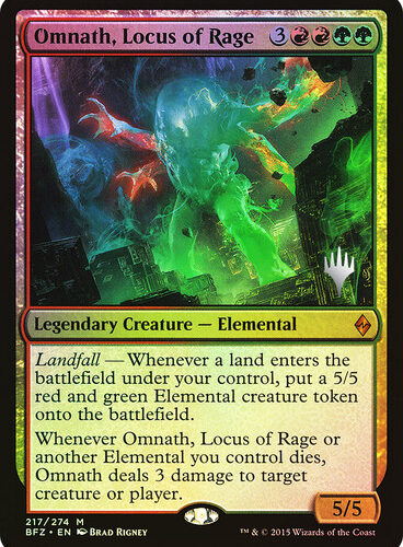 OmnathLocusOfRage__37582 (1) Omnath, Locus of Rage Battle for Zendikar Promo Foil