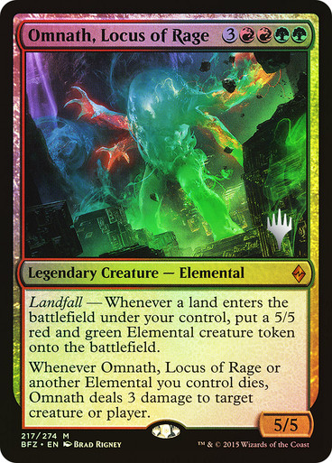 Omnath, Locus of Rage Battle for Zendikar Promo Foil