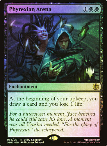 Phyrexian Arena Phyrexia: All Will Be One Promo Foil Version en Español