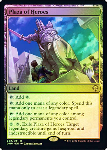 Plaza of Heroes Dominaria United Promo Foil Version en Español