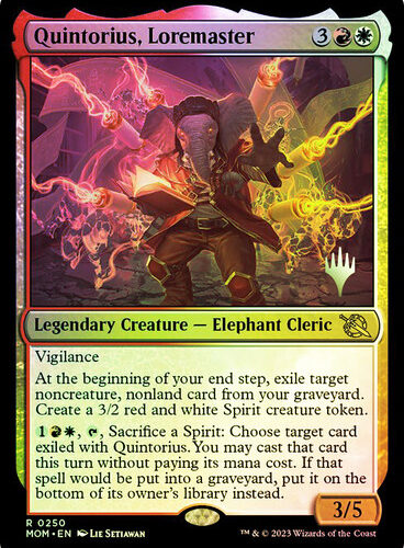 QuintoriusLoremaster__83655 Quintorius, Loremaster March of the Machine Promo Foil