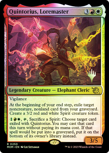 Quintorius, Loremaster March of the Machine Promo Foil