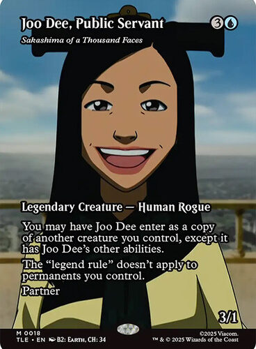 Sakashima of a Thousand Faces (Joo Dee, Public Servant) Avatar: The Last Airbender Eternal