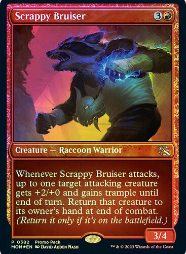 ScrappyBruiser382__80985 Scrappy Bruiser March of the Machine Promo Foil