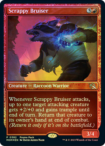 Scrappy Bruiser March of the Machine Promo Foil