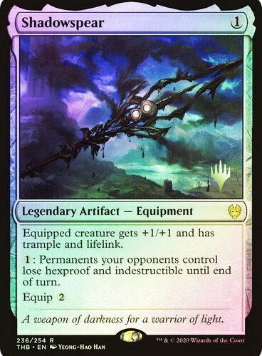 Shadowspear__87082 (1) Shadowspear (Promo) (Theros Beyond Death) Foil Version en Español