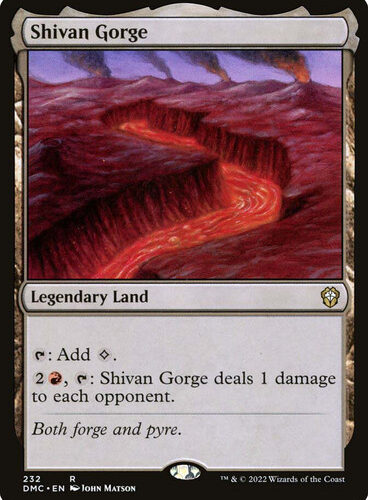 ShivanGorge__86720 Shivan Gorge Dominaria United Commander