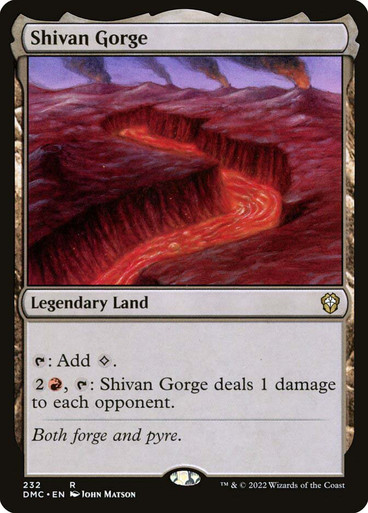 Shivan Gorge Dominaria United Commander