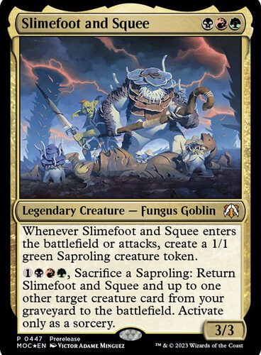 Slimefoot and Squee Prerelease Promo