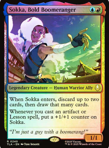 Sokka, Bold Boomeranger Avatar: The Last Airbender Foil