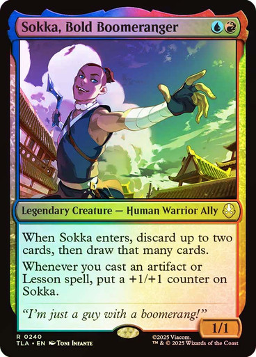 Sokka, Bold Boomeranger Avatar: The Last Airbender Foil