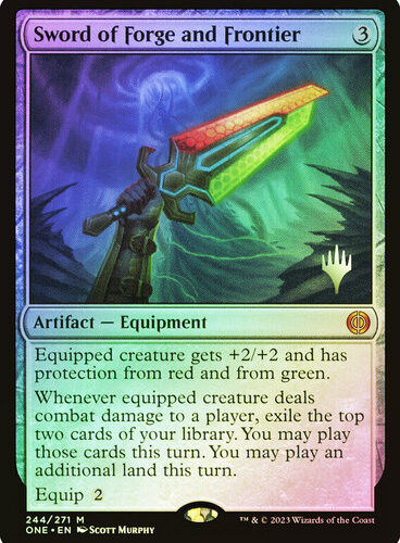 Sword of Forge and Frontier Phyrexia: All Will Be One Promo Foil