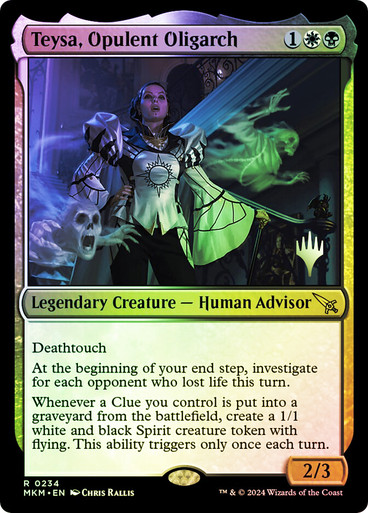 Teysa, Opulent Oligarch Murders at Karlov Manor Promo Foil Version en Español