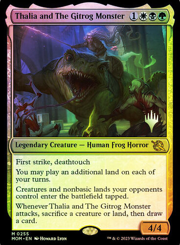 Thalia and The Gitrog Monster March of the Machine Promo Foil