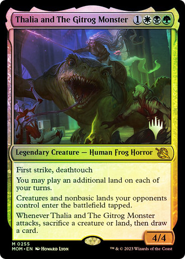 Thalia and The Gitrog Monster March of the Machine Promo Foil