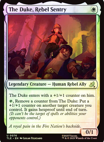 The Duke, Rebel Sentry Avatar: The Last Airbender Eternal Foil