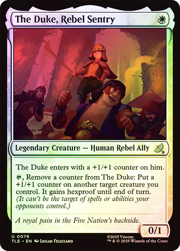 The Duke, Rebel Sentry Avatar: The Last Airbender Eternal Foil