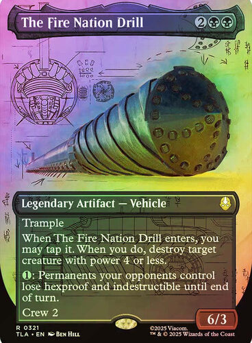 The Fire Nation Drill Avatar: The Last Airbender Foil