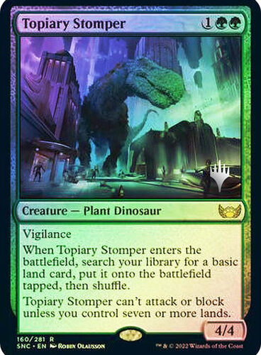 Topiary Stomper Streets of New Capenna Promo Foil Version en Español