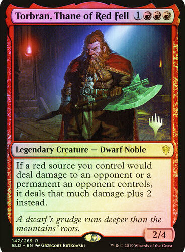 Torbran, Thane of Red Fell Throne of Eldraine Promo Foil