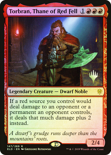 Torbran, Thane of Red Fell Throne of Eldraine Promo Foil
