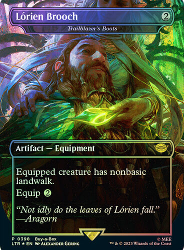 Trailblazer's Boots Lorien Brooch The Lord of the Rings Promo Foil versión en Español