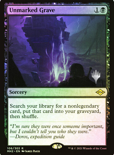 Unmarked Grave Modern Horizons 2 Promo Foil Version en Español