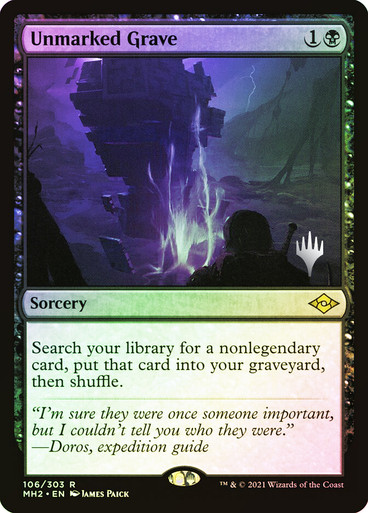Unmarked Grave Modern Horizons 2 Promo Foil Version en Español