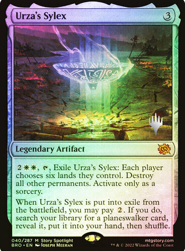 Urza's Sylex The Brothers' War Promo Foil Version en Español