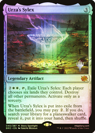 Urza's Sylex The Brothers' War Promo Foil Version en Español