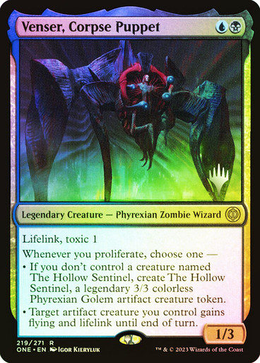 Venser, Corpse Puppet Phyrexia: All Will Be One Promo Foil Version en Español