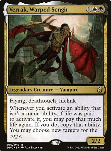 Verrak, Warped Sengir Dominaria United Commander