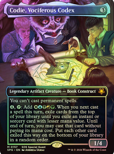 Codie, Vociferous Codex