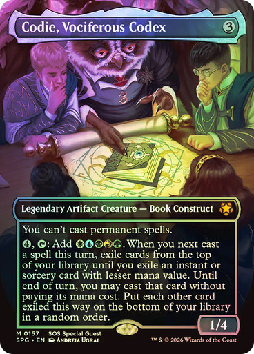 Codie, Vociferous Codex